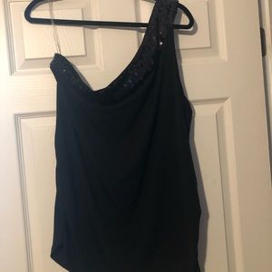 Lane Bryant- one shoulder with sequins- 2x